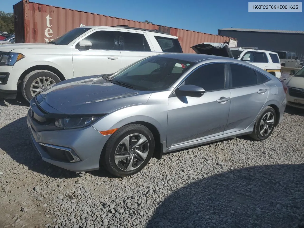 19XFC2F69KE001635 2019 Honda Civic Lx