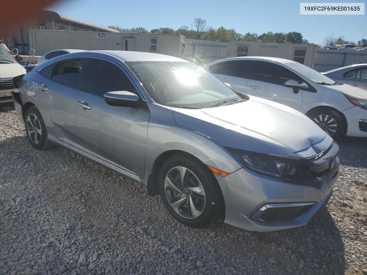 2019 Honda Civic Lx VIN: 19XFC2F69KE001635 Lot: 76592294