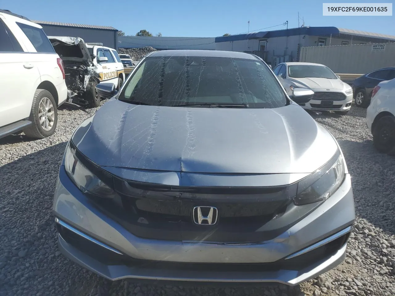 2019 Honda Civic Lx VIN: 19XFC2F69KE001635 Lot: 76592294