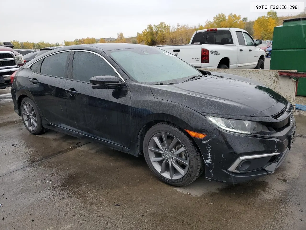 2019 Honda Civic Ex VIN: 19XFC1F36KE012981 Lot: 76718154