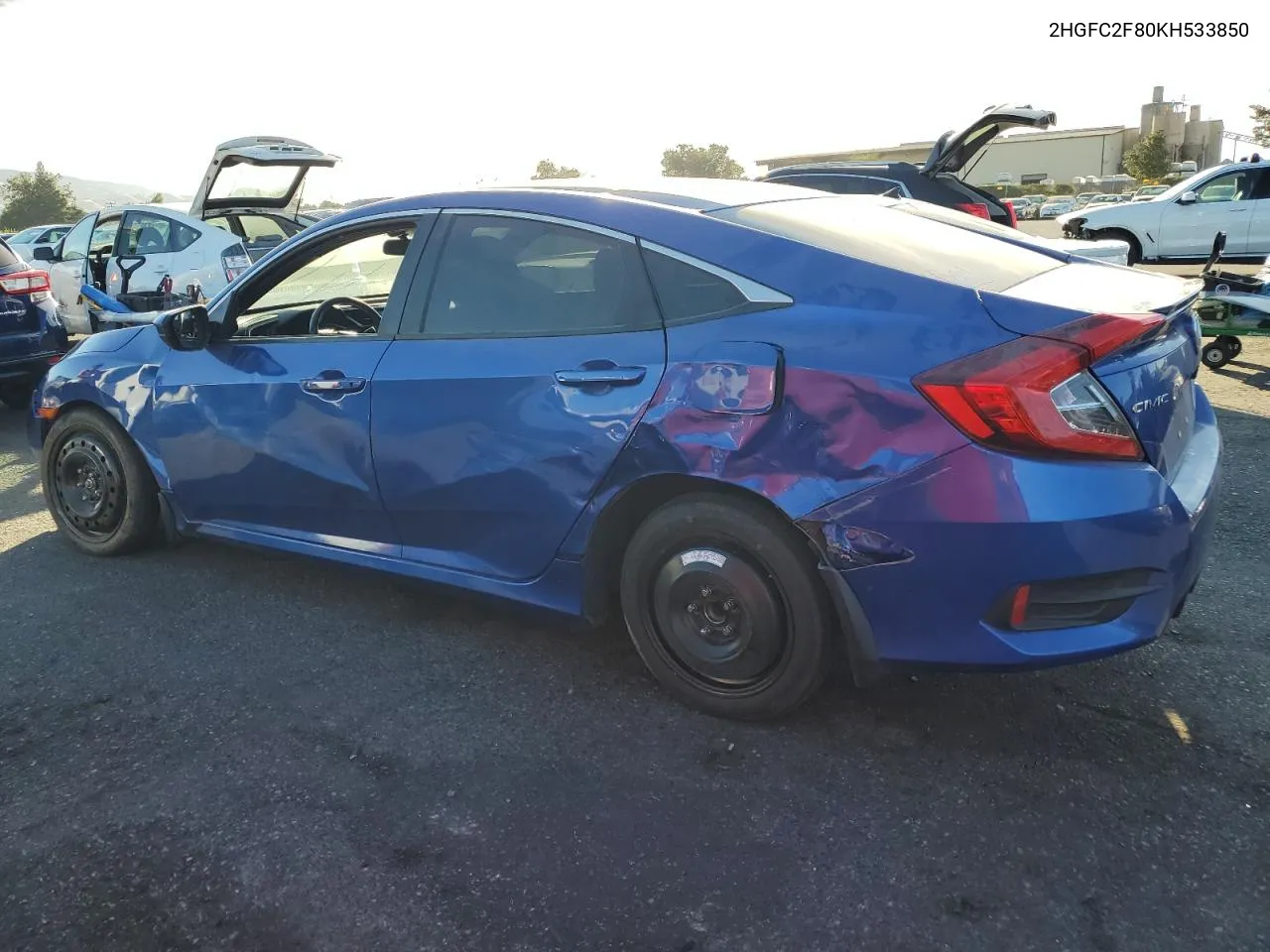 2019 Honda Civic Sport VIN: 2HGFC2F80KH533850 Lot: 76731634