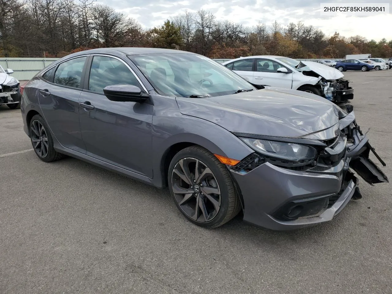 2019 Honda Civic Sport VIN: 2HGFC2F85KH589041 Lot: 76799154