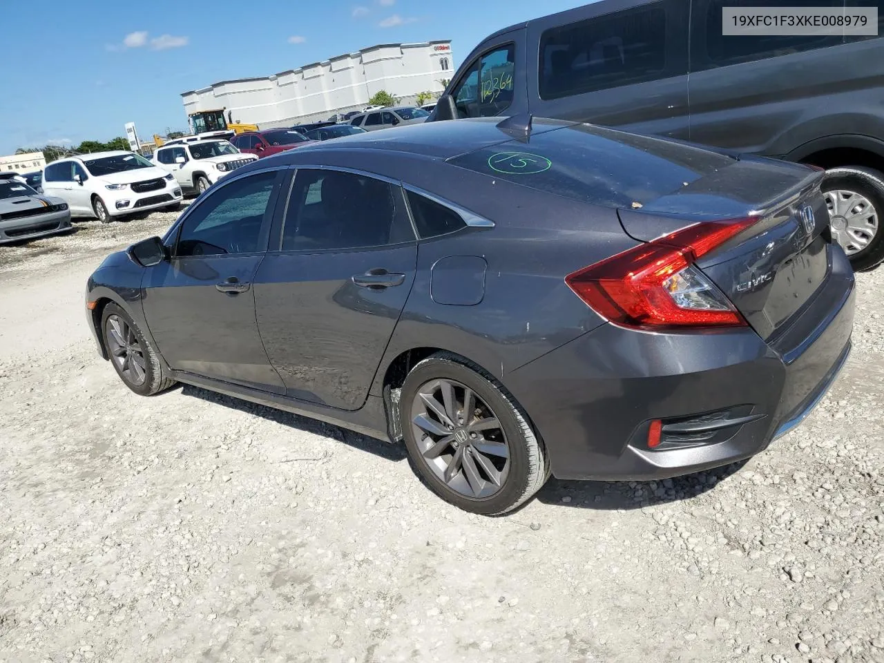 2019 Honda Civic Ex VIN: 19XFC1F3XKE008979 Lot: 76808274