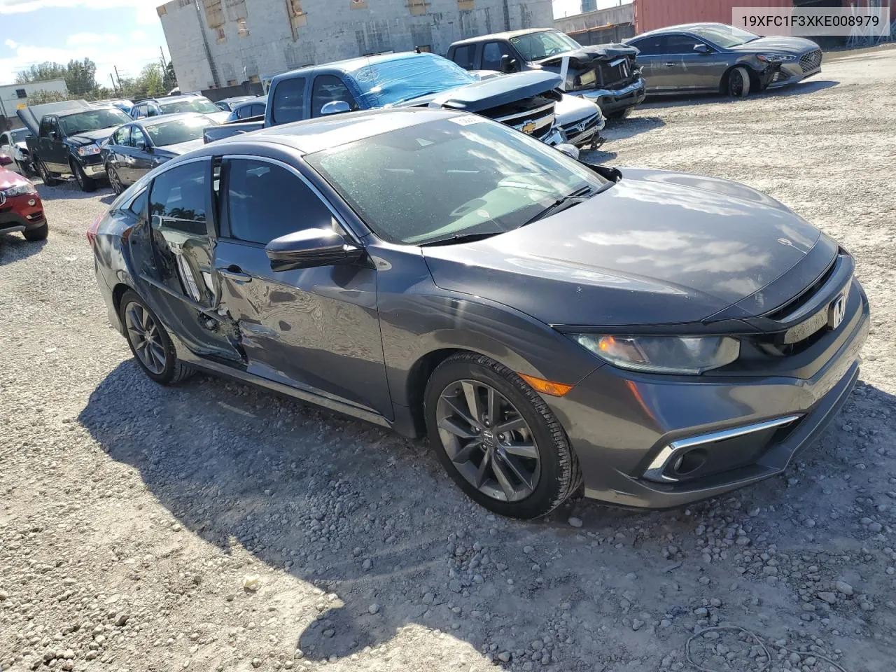 2019 Honda Civic Ex VIN: 19XFC1F3XKE008979 Lot: 76808274