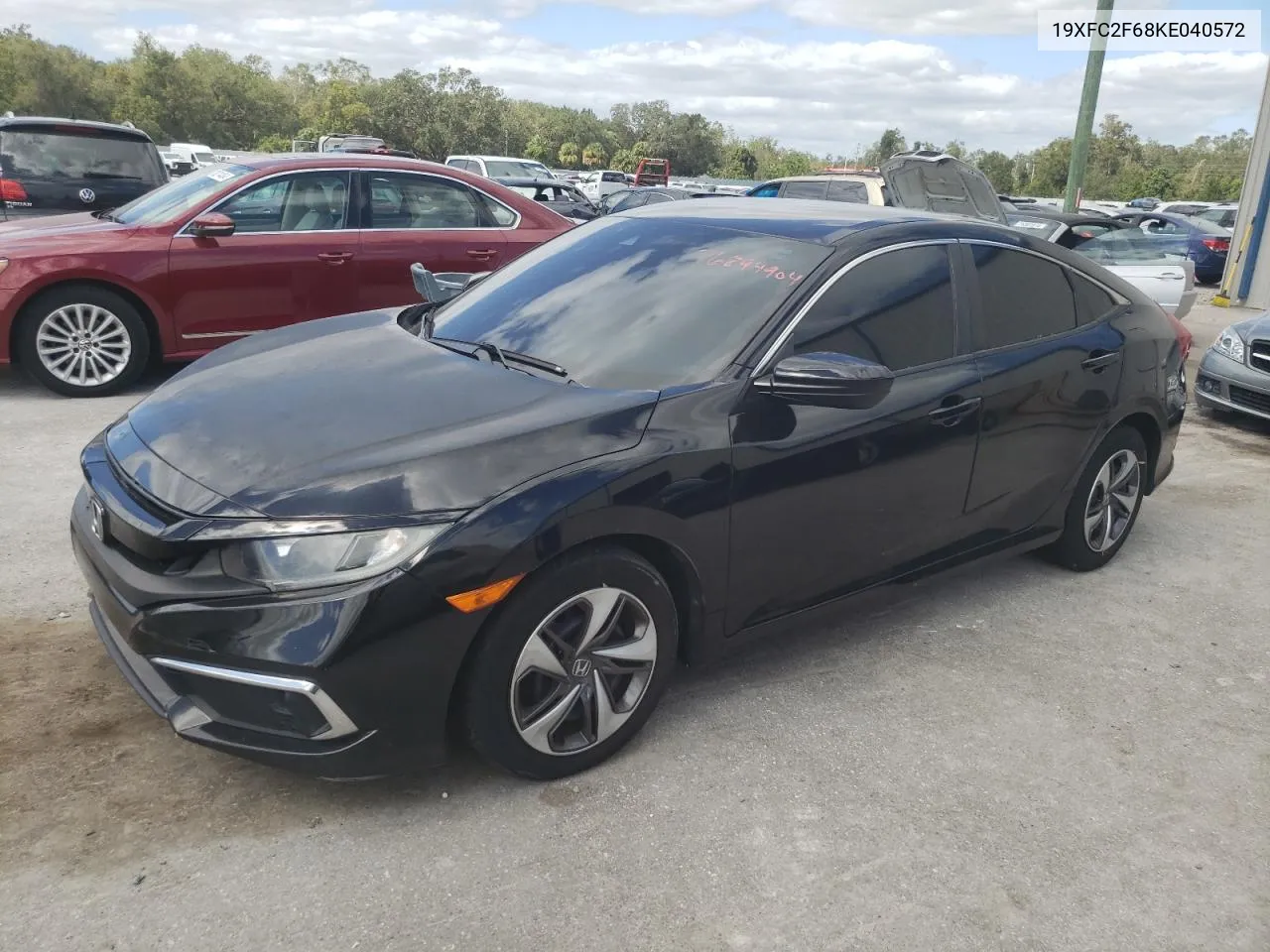 2019 Honda Civic Lx VIN: 19XFC2F68KE040572 Lot: 76894904