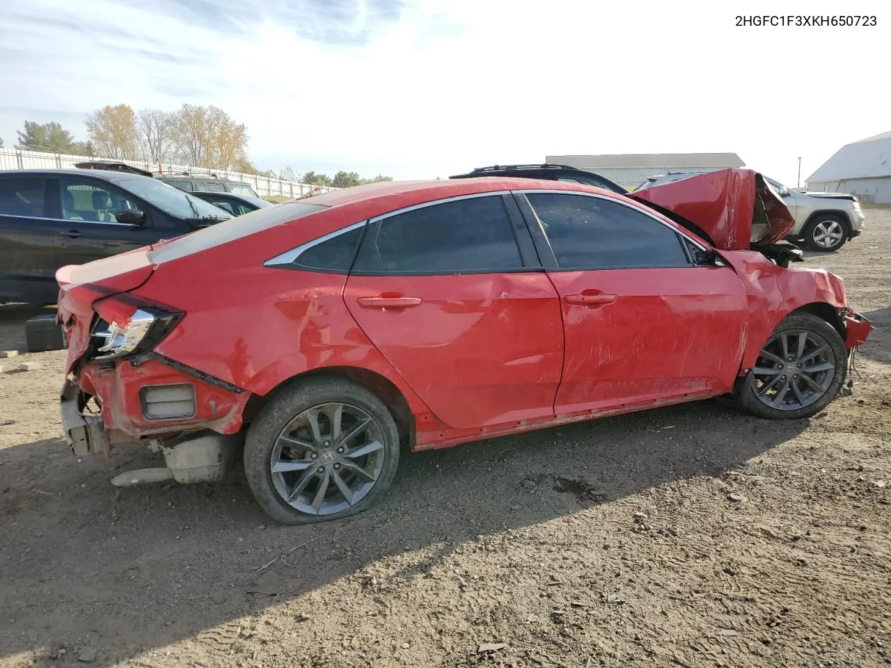 2HGFC1F3XKH650723 2019 Honda Civic Ex