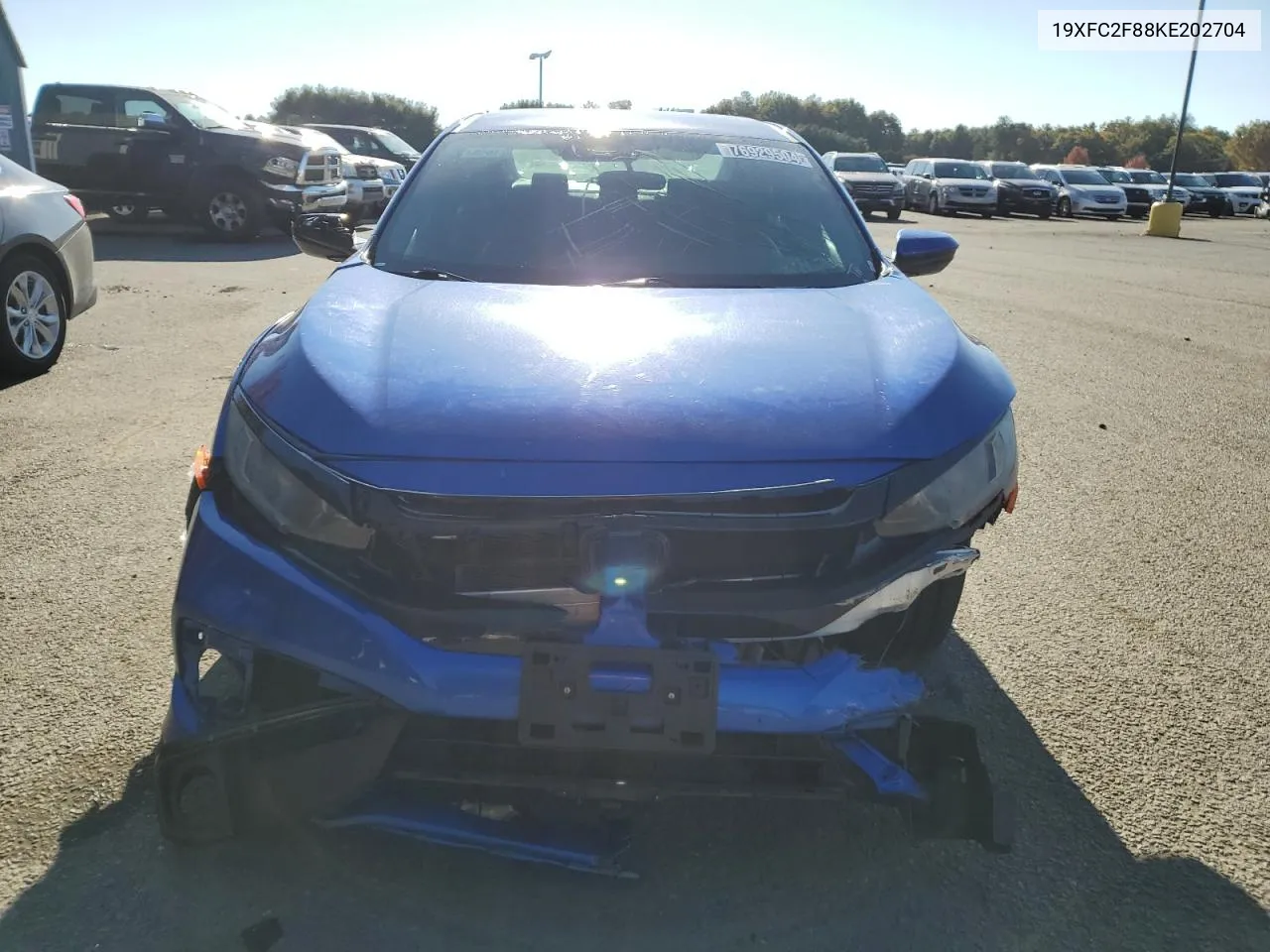 2019 Honda Civic Sport VIN: 19XFC2F88KE202704 Lot: 76929504