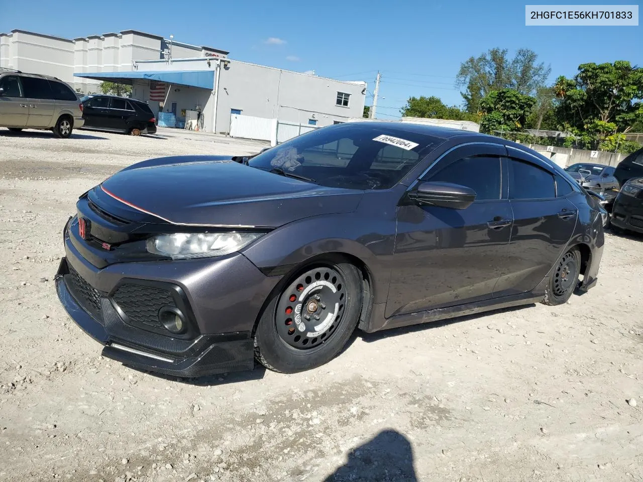 2019 Honda Civic Si VIN: 2HGFC1E56KH701833 Lot: 76942064