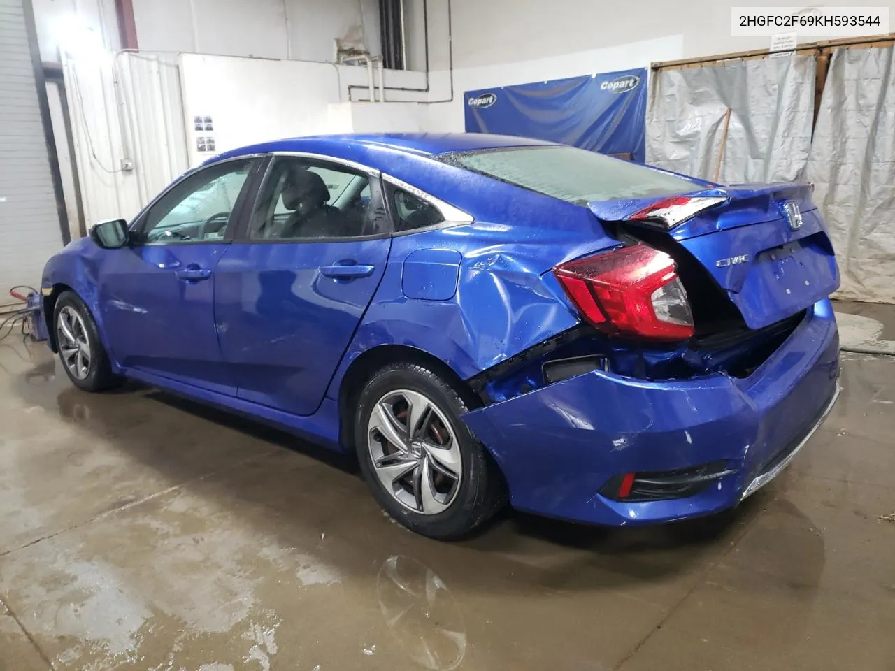 2019 Honda Civic Lx VIN: 2HGFC2F69KH593544 Lot: 77029644