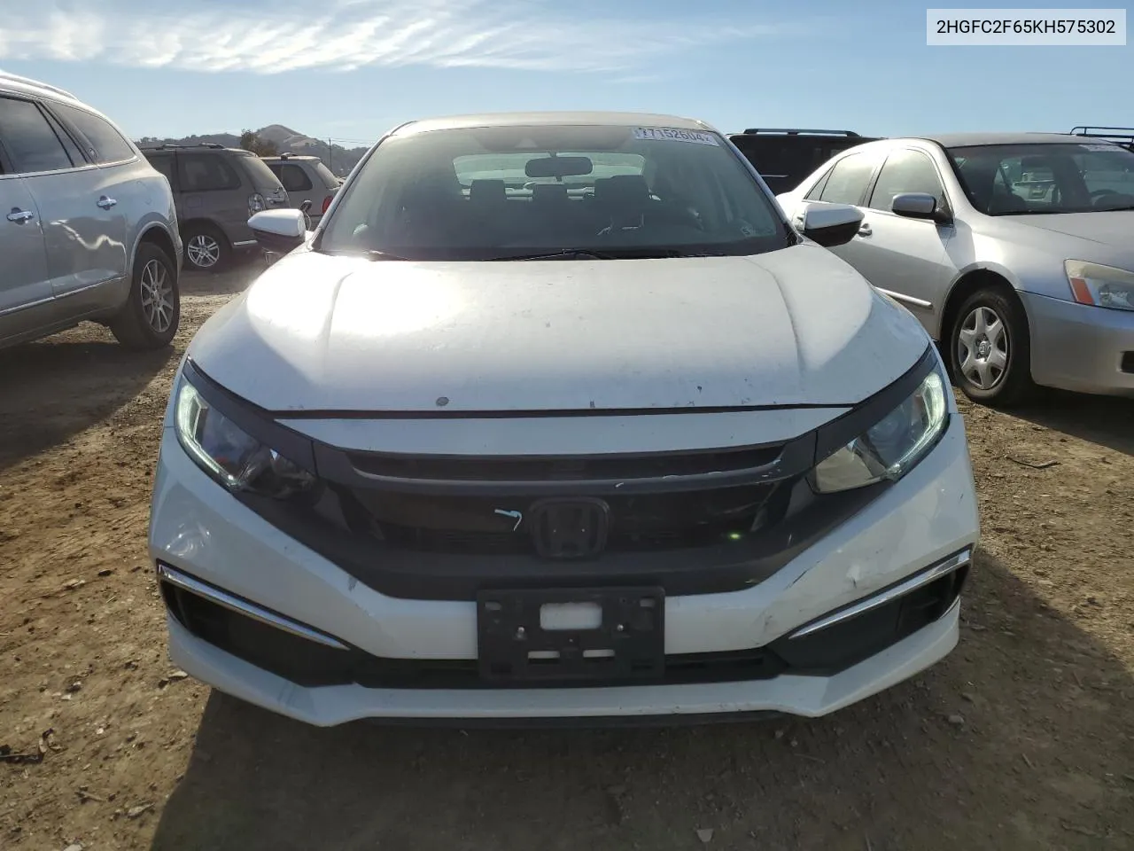 2019 Honda Civic Lx VIN: 2HGFC2F65KH575302 Lot: 77152604