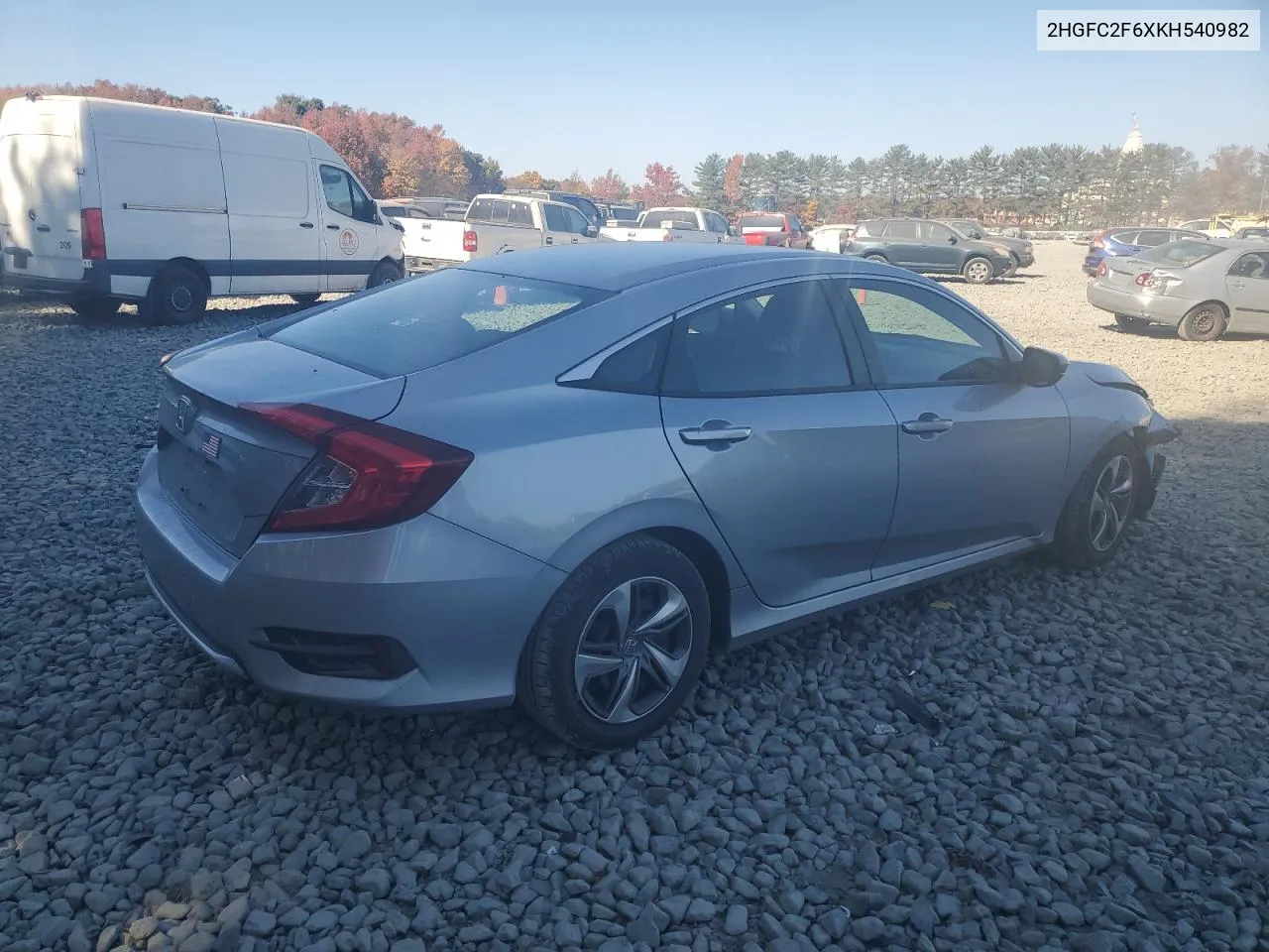 2019 Honda Civic Lx VIN: 2HGFC2F6XKH540982 Lot: 77288744