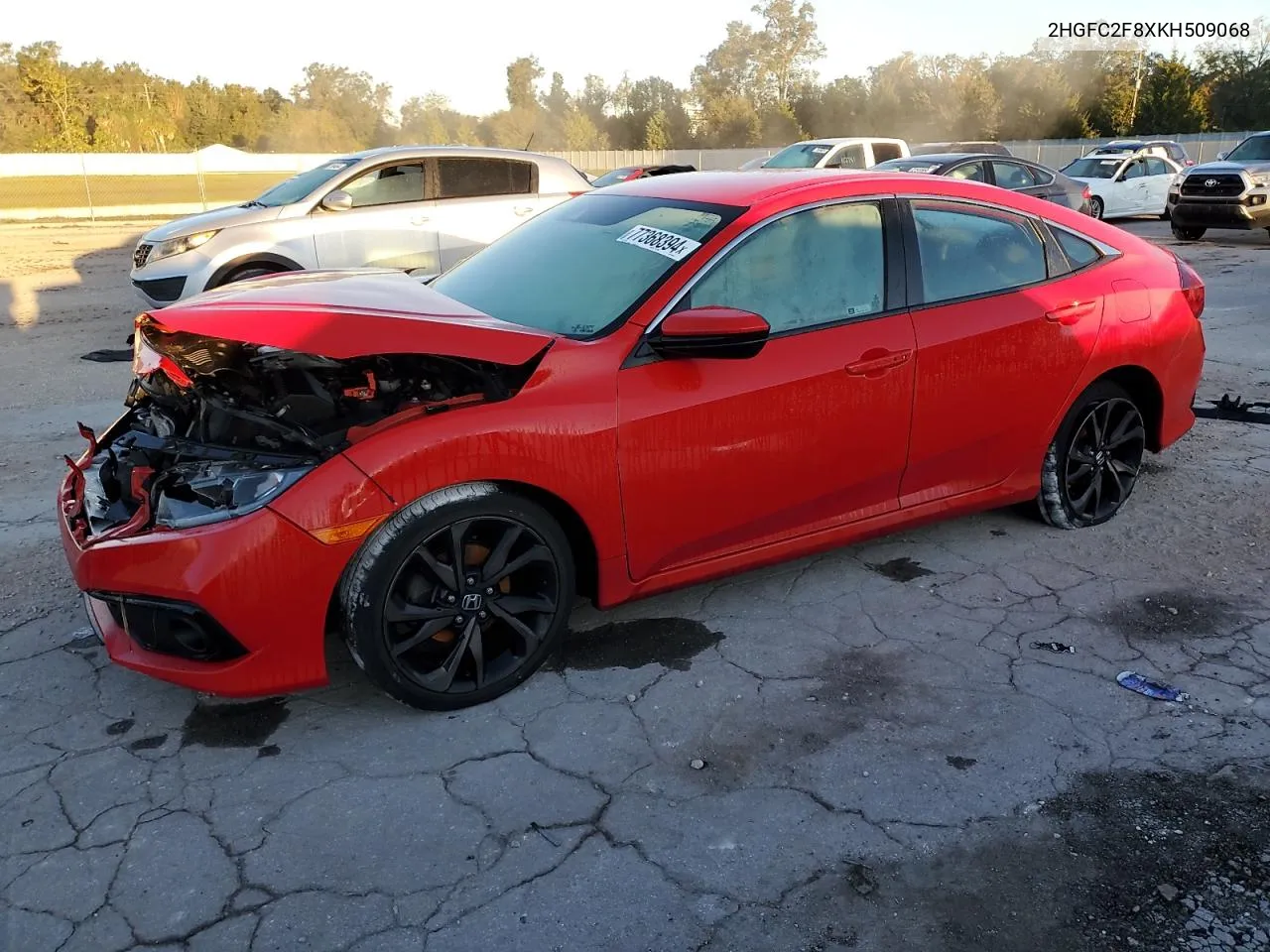 2019 Honda Civic Sport VIN: 2HGFC2F8XKH509068 Lot: 77368394