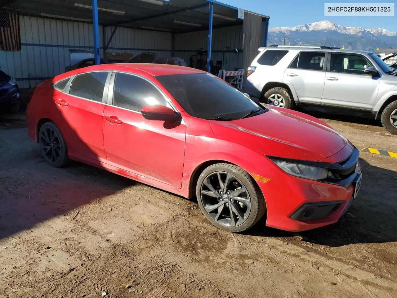 2019 Honda Civic Sport VIN: 2HGFC2F88KH501325 Lot: 77374064