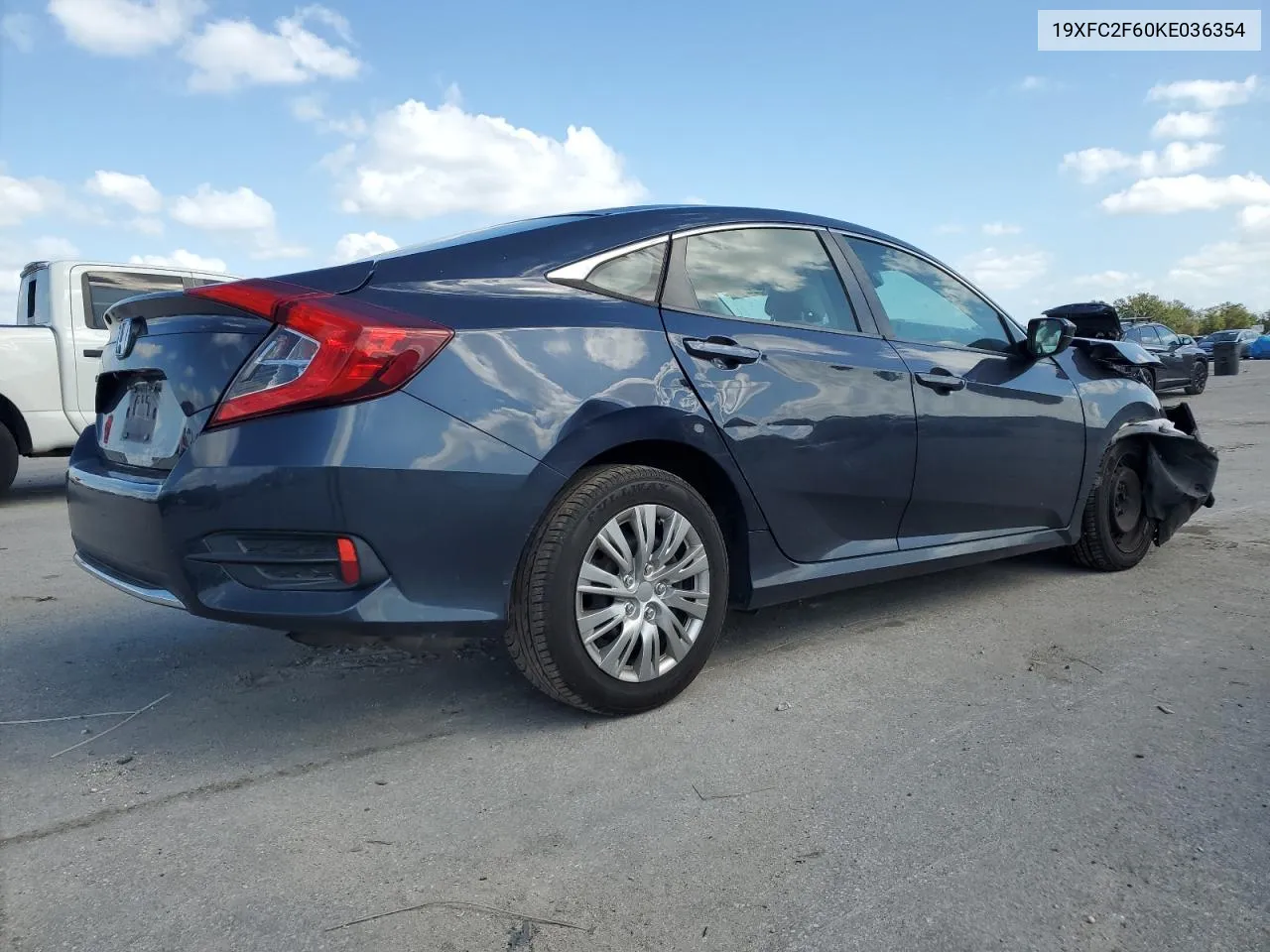 2019 Honda Civic Lx VIN: 19XFC2F60KE036354 Lot: 77396024