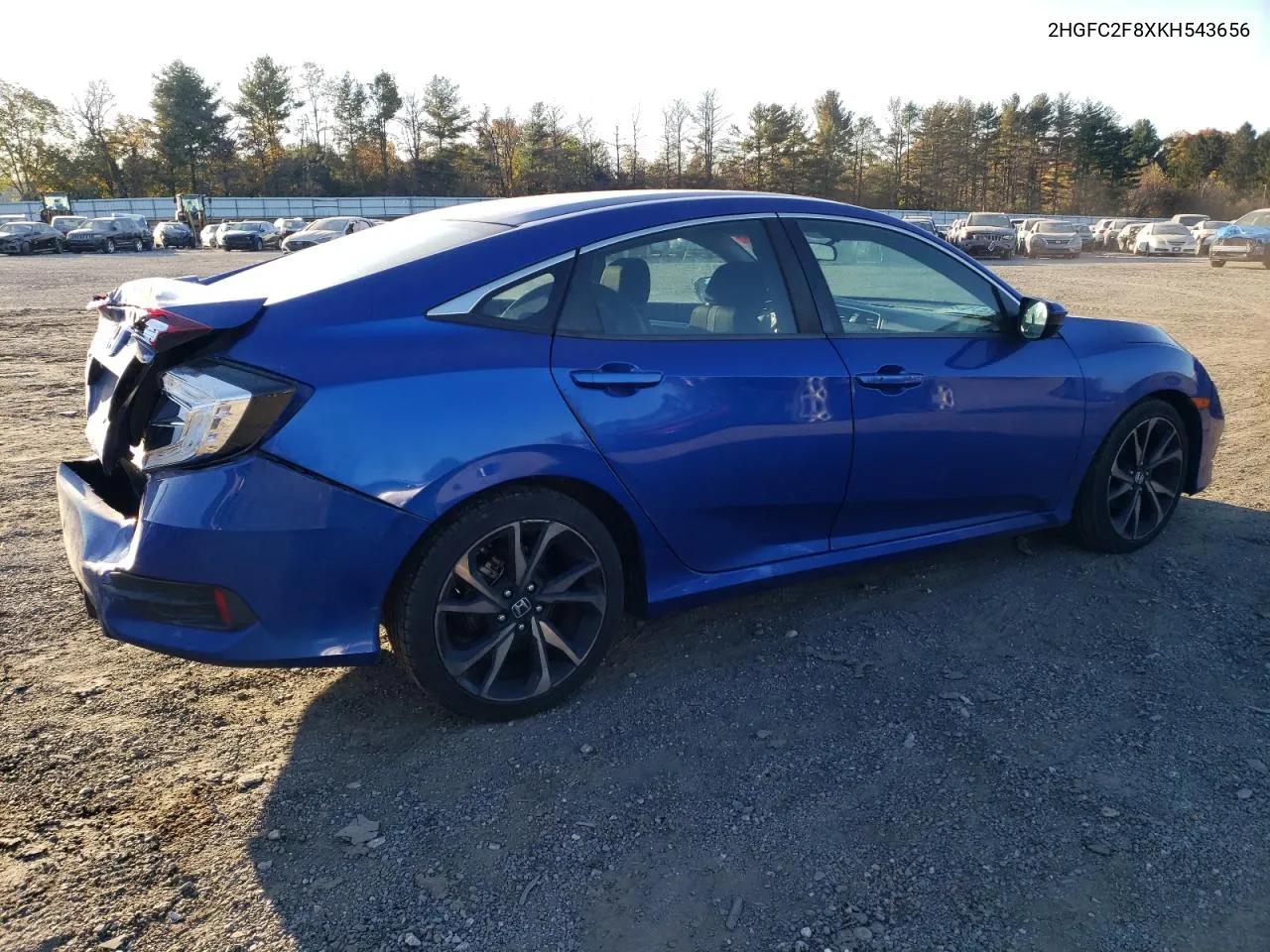 2019 Honda Civic Sport VIN: 2HGFC2F8XKH543656 Lot: 77451524