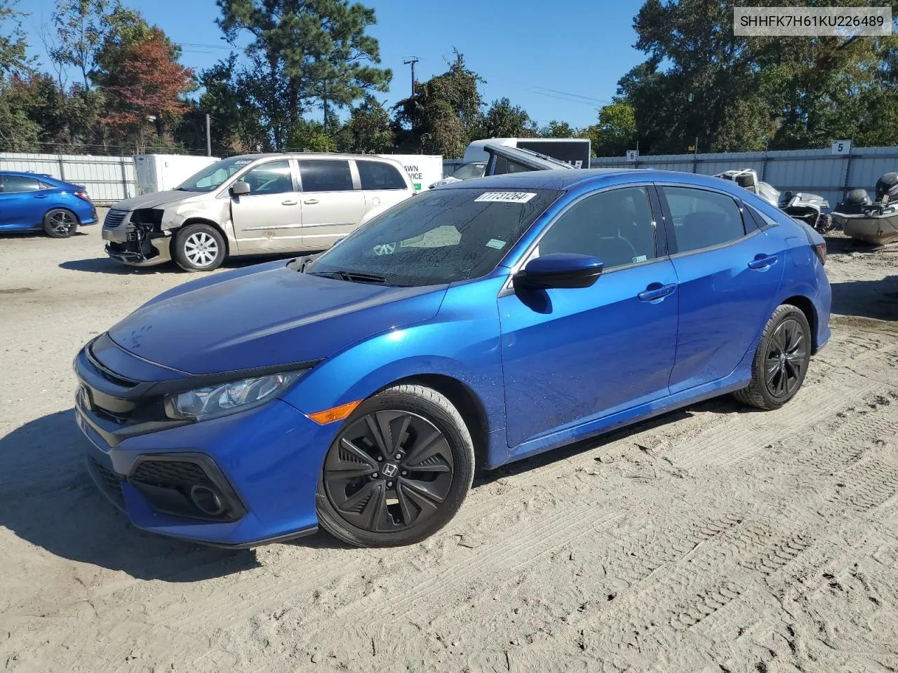 2019 Honda Civic Ex VIN: SHHFK7H61KU226489 Lot: 77731264