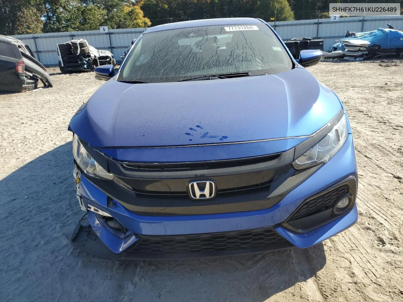 2019 Honda Civic Ex VIN: SHHFK7H61KU226489 Lot: 77731264