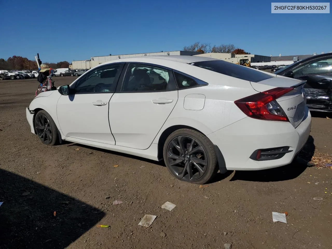 2019 Honda Civic Sport VIN: 2HGFC2F80KH530267 Lot: 77773934