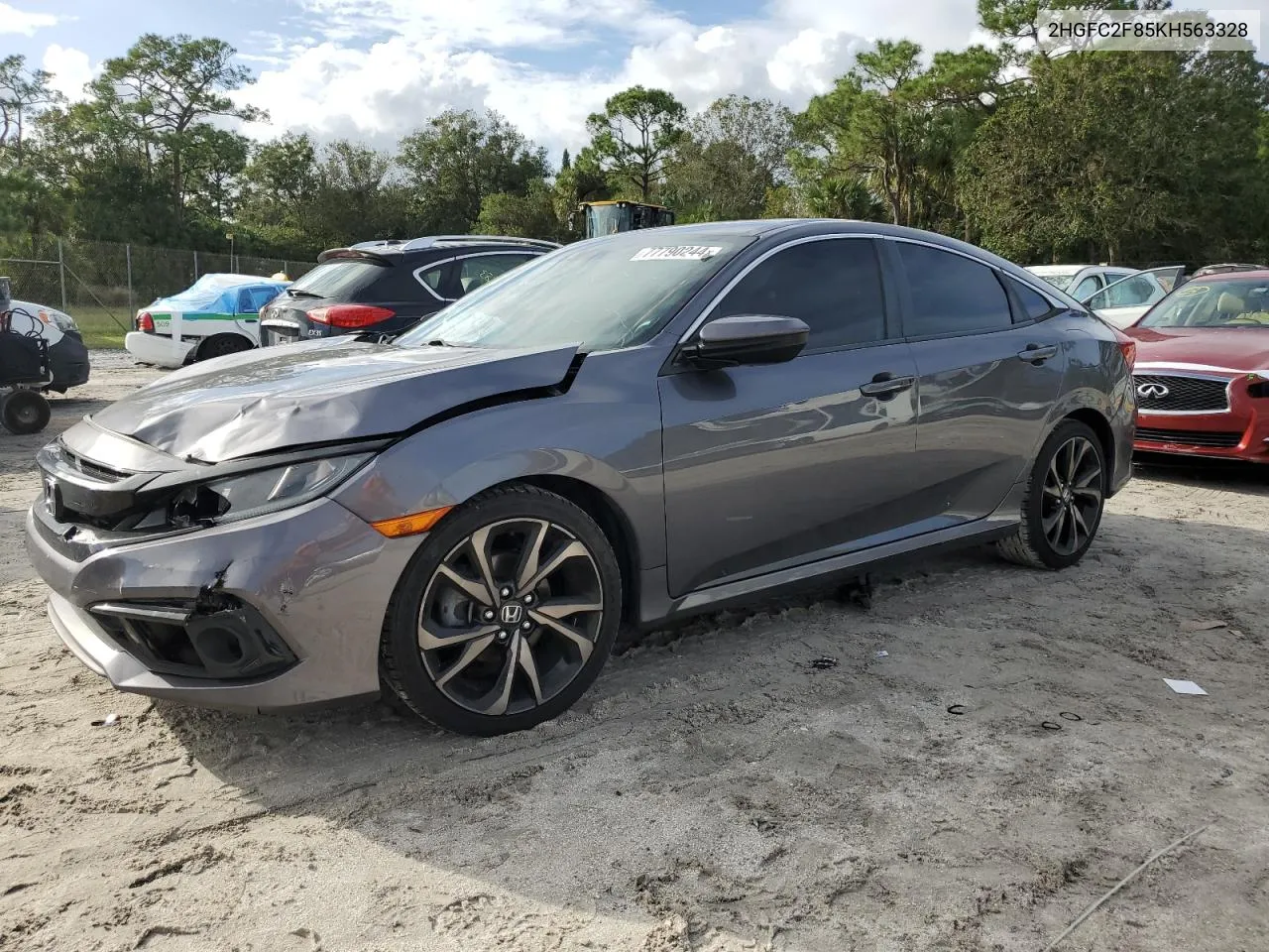 2019 Honda Civic Sport VIN: 2HGFC2F85KH563328 Lot: 77790244