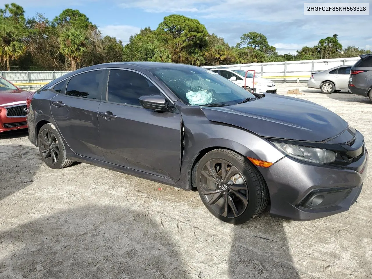 2019 Honda Civic Sport VIN: 2HGFC2F85KH563328 Lot: 77790244