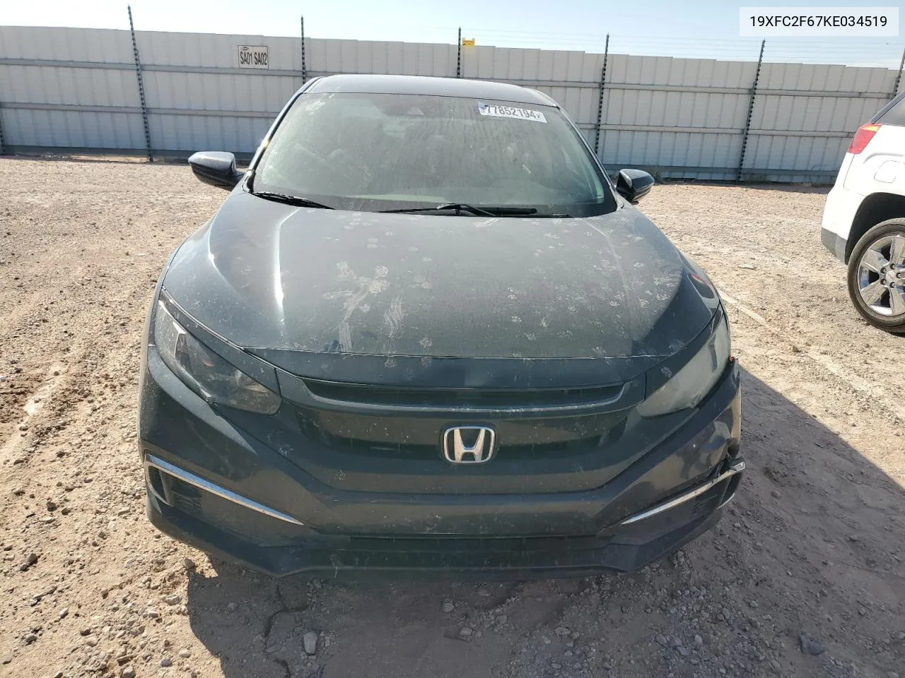 2019 Honda Civic Lx VIN: 19XFC2F67KE034519 Lot: 77852194