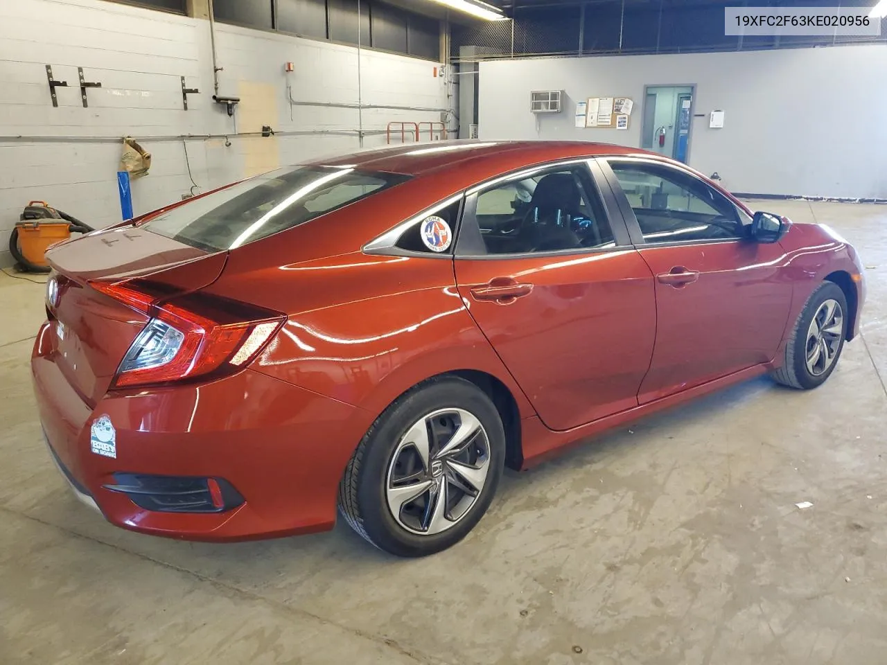 2019 Honda Civic Lx VIN: 19XFC2F63KE020956 Lot: 77860334