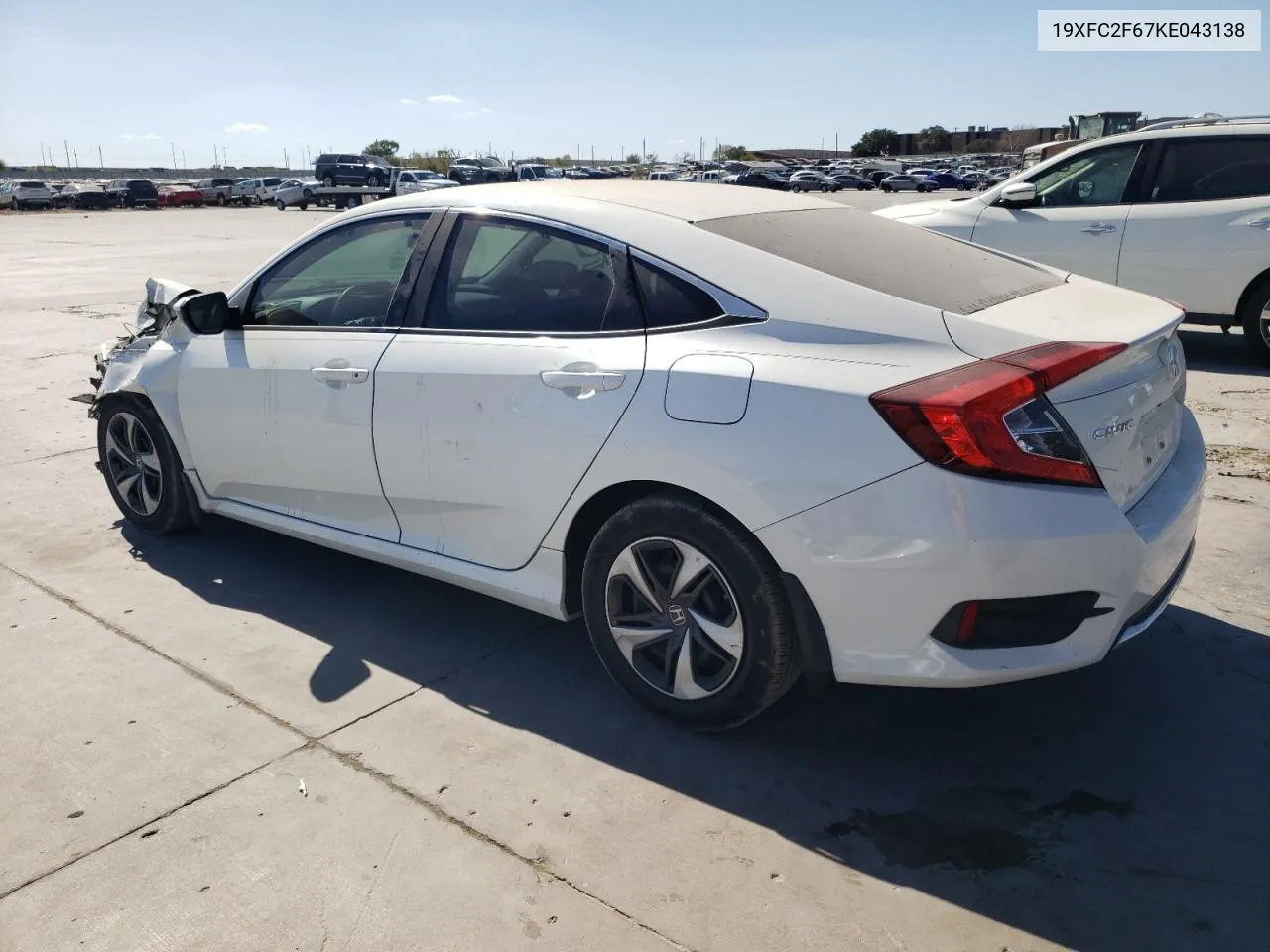 19XFC2F67KE043138 2019 Honda Civic Lx