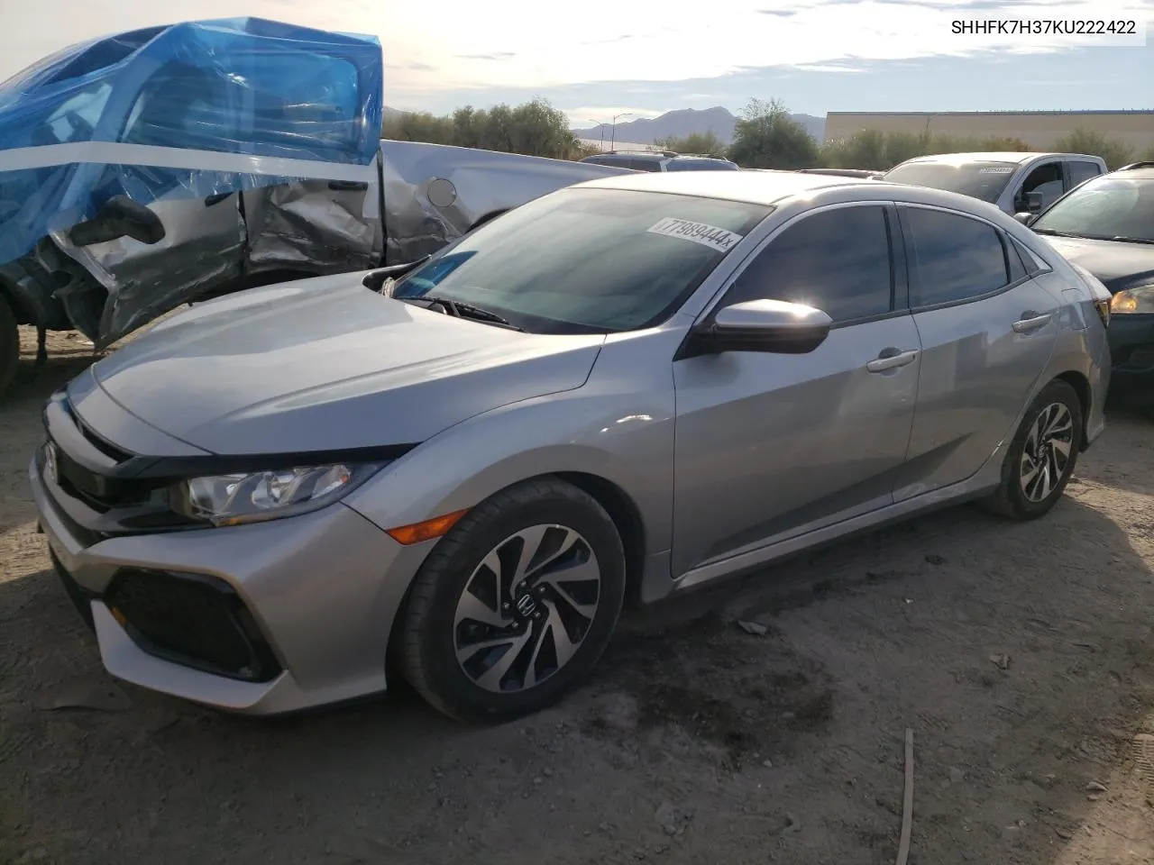 2019 Honda Civic Lx VIN: SHHFK7H37KU222422 Lot: 77989444