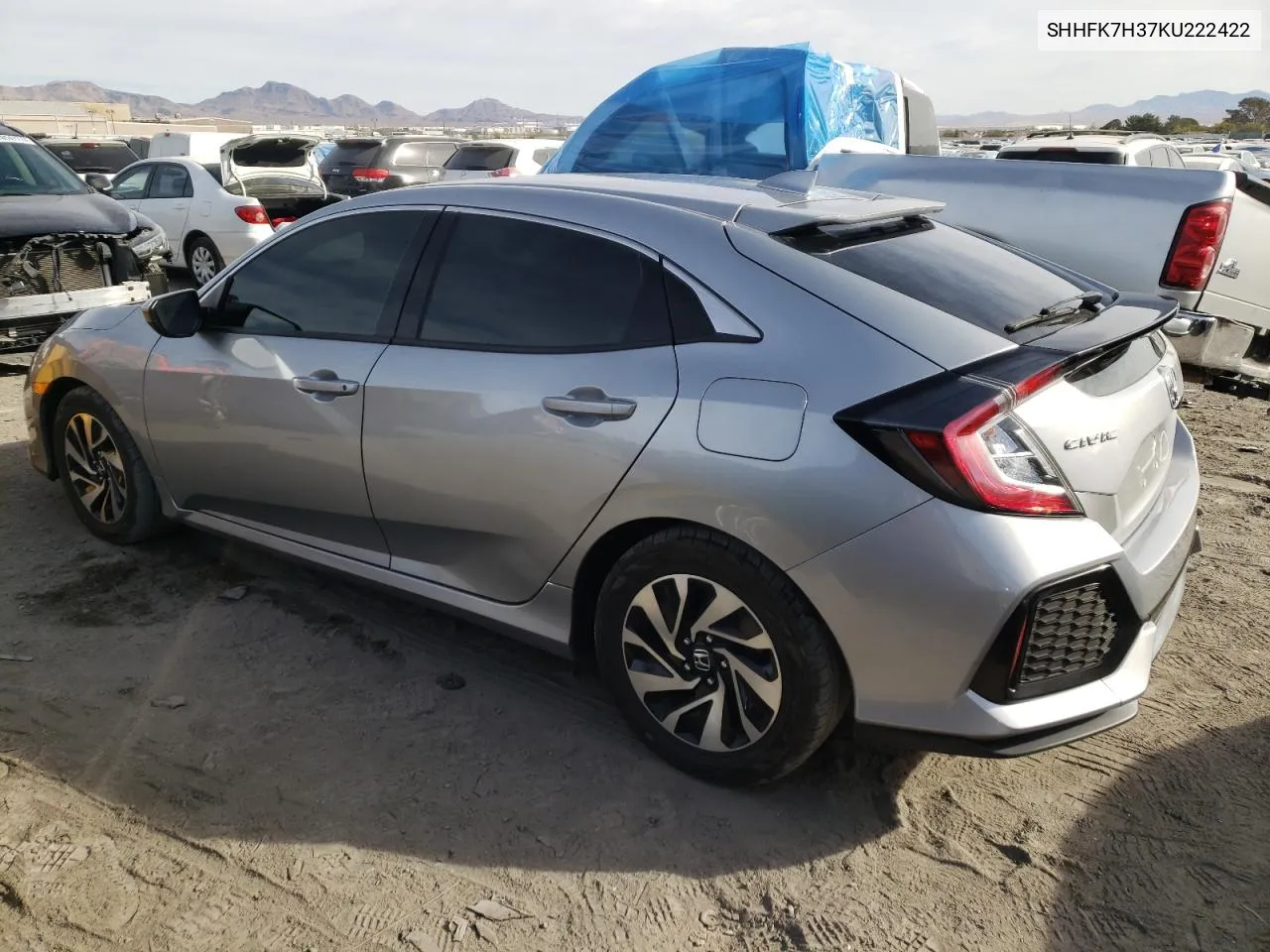 2019 Honda Civic Lx VIN: SHHFK7H37KU222422 Lot: 77989444