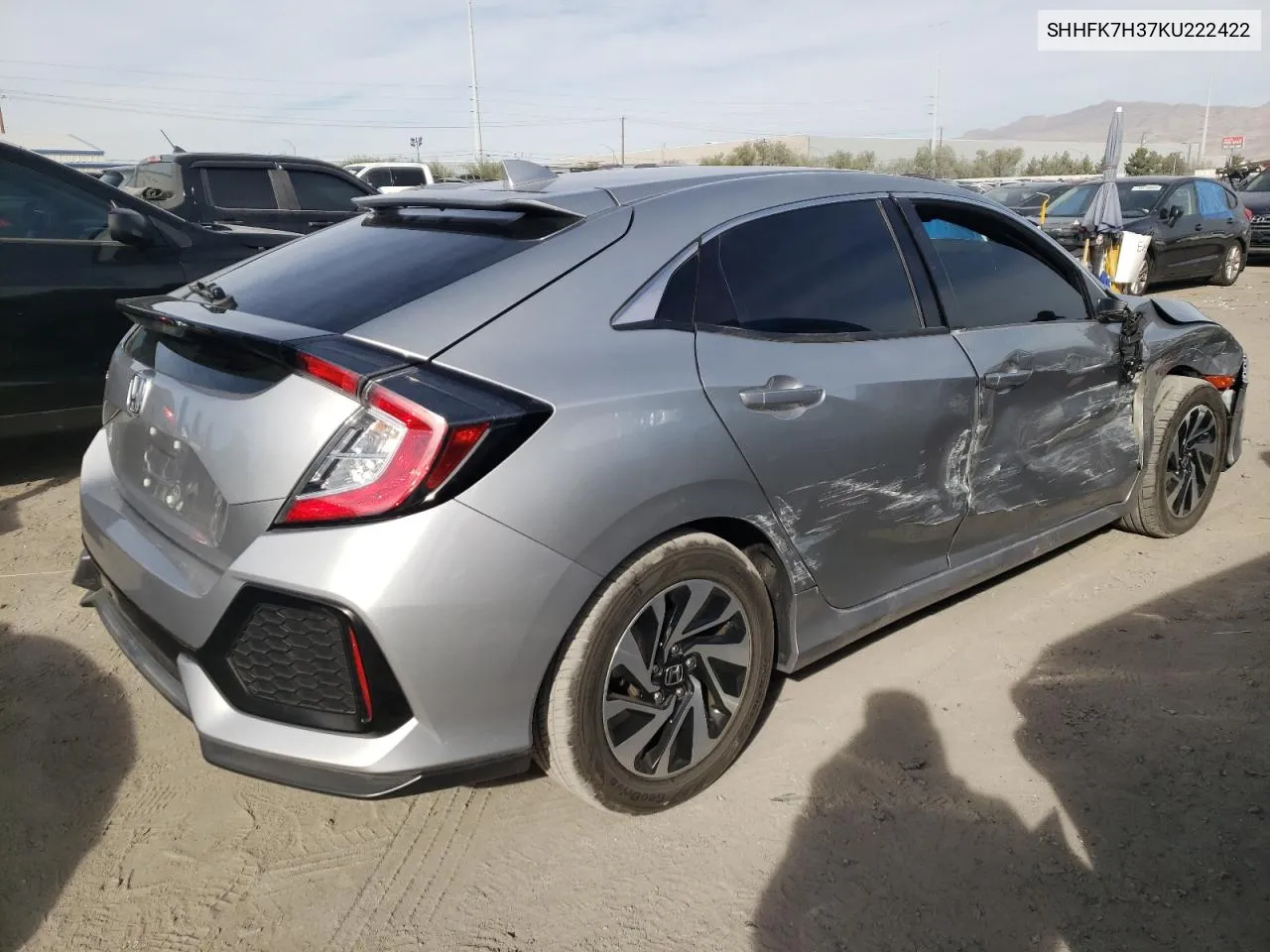 2019 Honda Civic Lx VIN: SHHFK7H37KU222422 Lot: 77989444