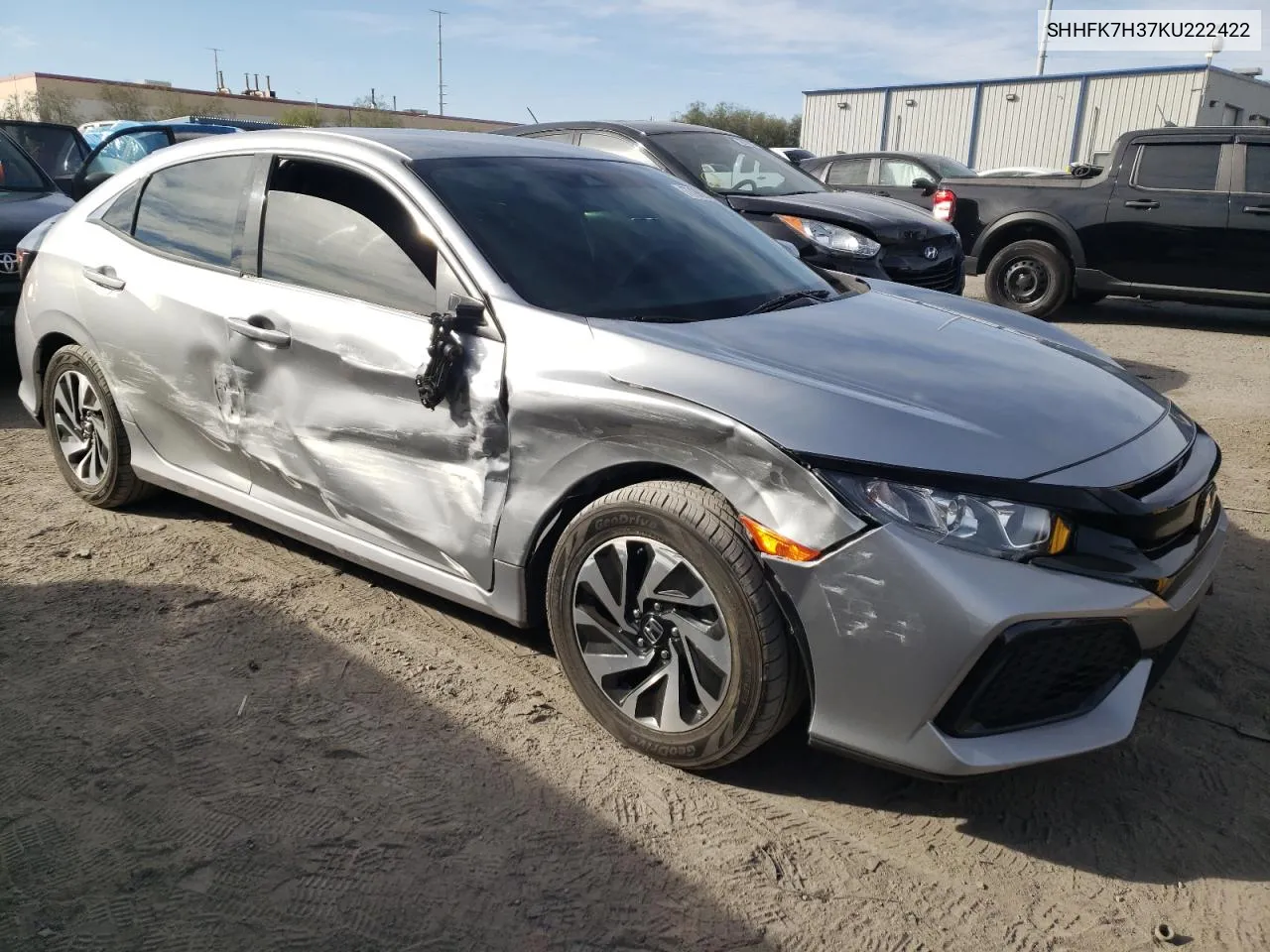 2019 Honda Civic Lx VIN: SHHFK7H37KU222422 Lot: 77989444