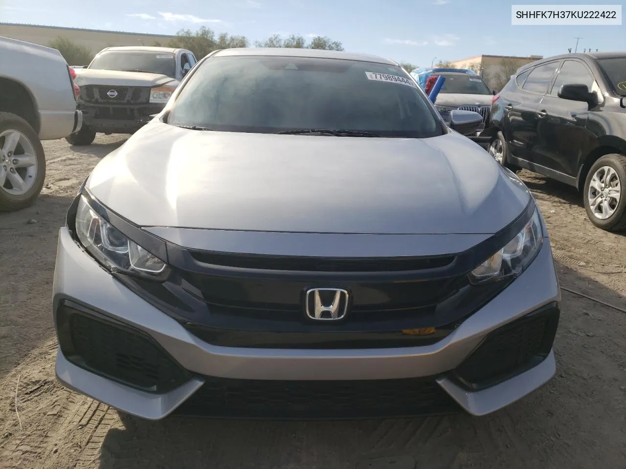 2019 Honda Civic Lx VIN: SHHFK7H37KU222422 Lot: 77989444