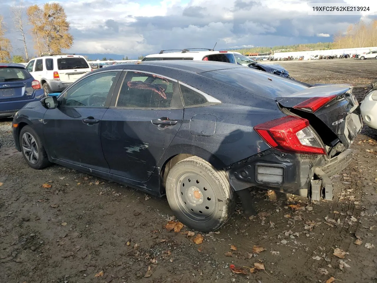 2019 Honda Civic Lx VIN: 19XFC2F62KE213924 Lot: 77992484