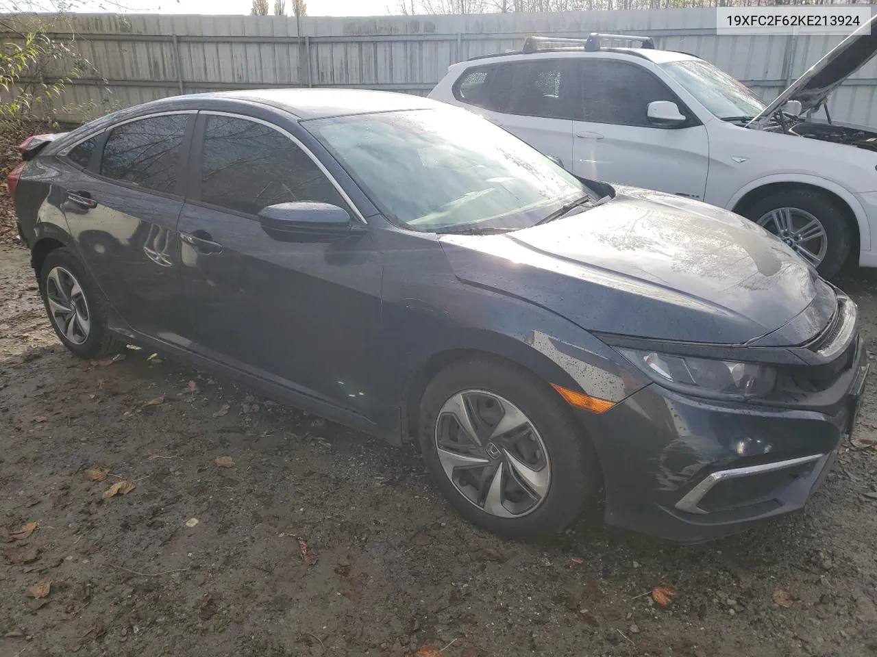 2019 Honda Civic Lx VIN: 19XFC2F62KE213924 Lot: 77992484