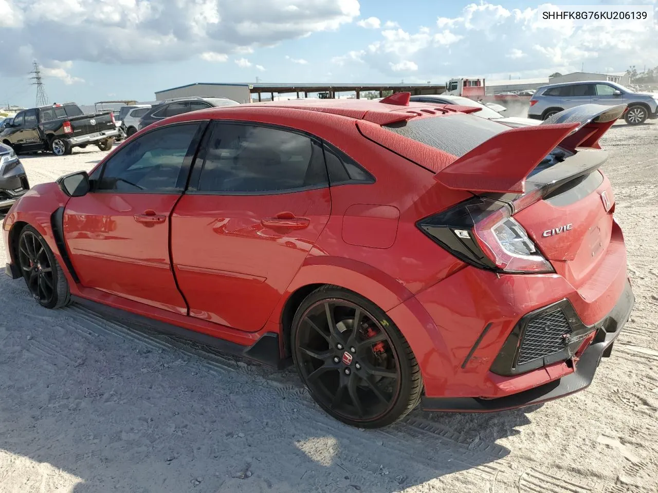 2019 Honda Civic Type-R Touring VIN: SHHFK8G76KU206139 Lot: 78075704