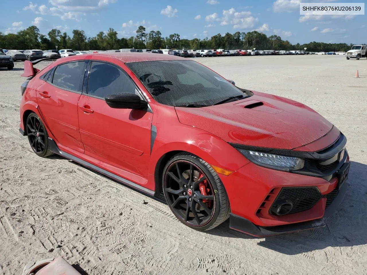 2019 Honda Civic Type-R Touring VIN: SHHFK8G76KU206139 Lot: 78075704