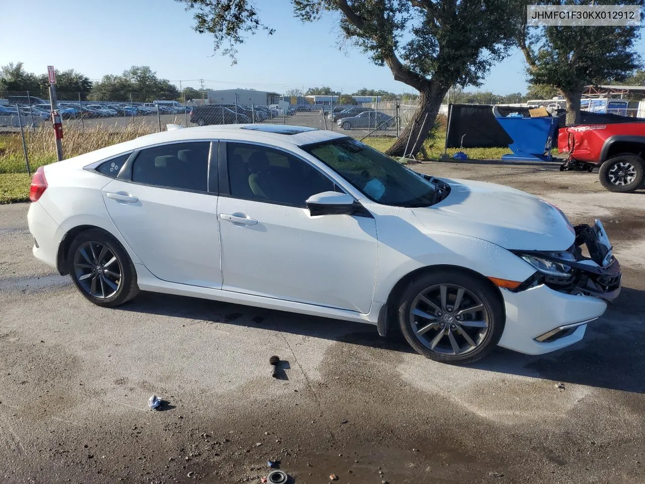 2019 Honda Civic Ex VIN: JHMFC1F30KX012912 Lot: 78285934