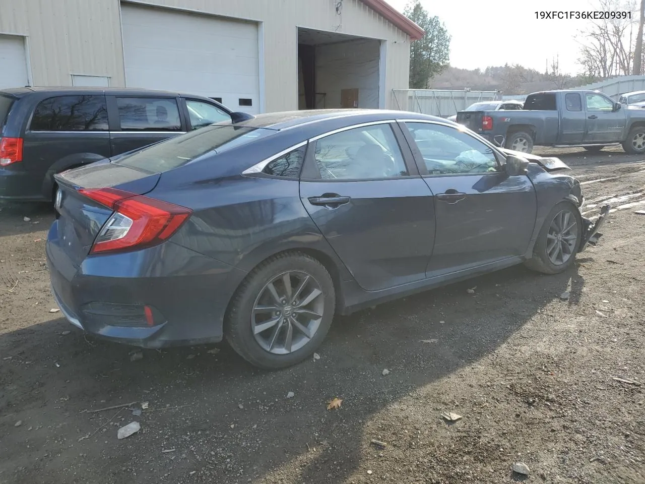 2019 Honda Civic Ex VIN: 19XFC1F36KE209391 Lot: 78316284