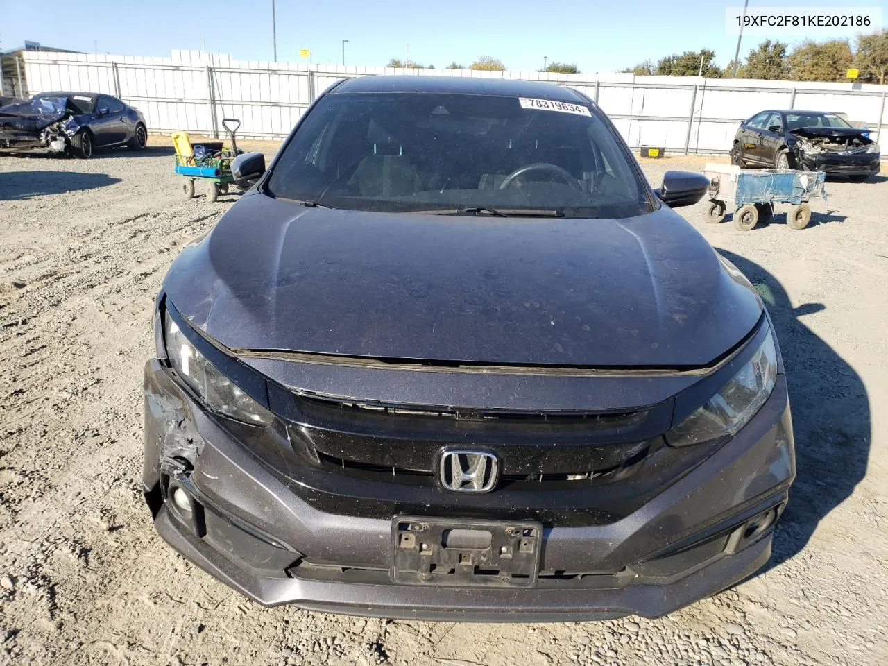 19XFC2F81KE202186 2019 Honda Civic Sport