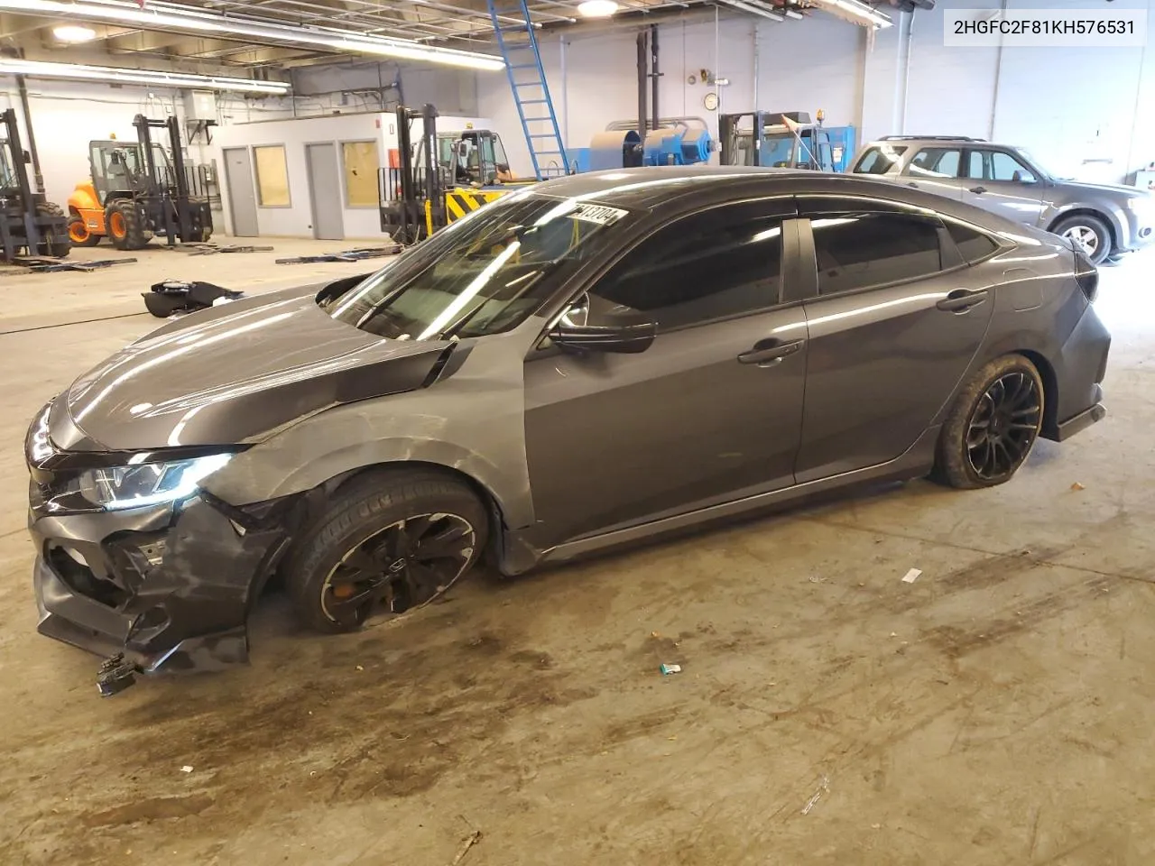 2019 Honda Civic Sport VIN: 2HGFC2F81KH576531 Lot: 78413704