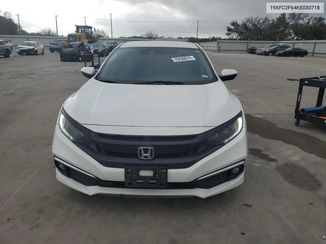 2019 Honda Civic Lx VIN: 19XFC2F64KE030718 Lot: 78430674