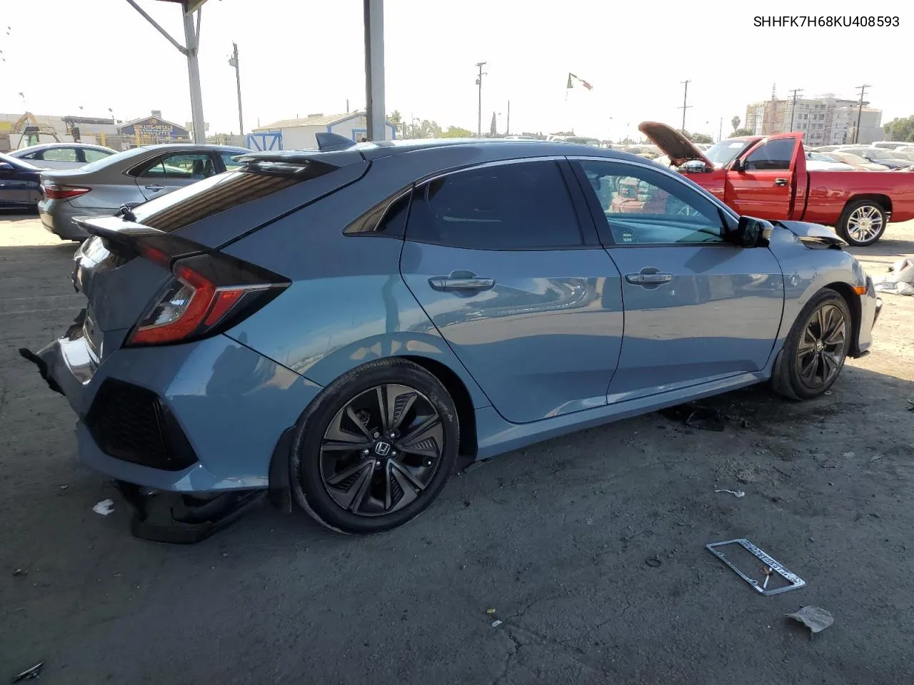 2019 Honda Civic Ex VIN: SHHFK7H68KU408593 Lot: 78912034