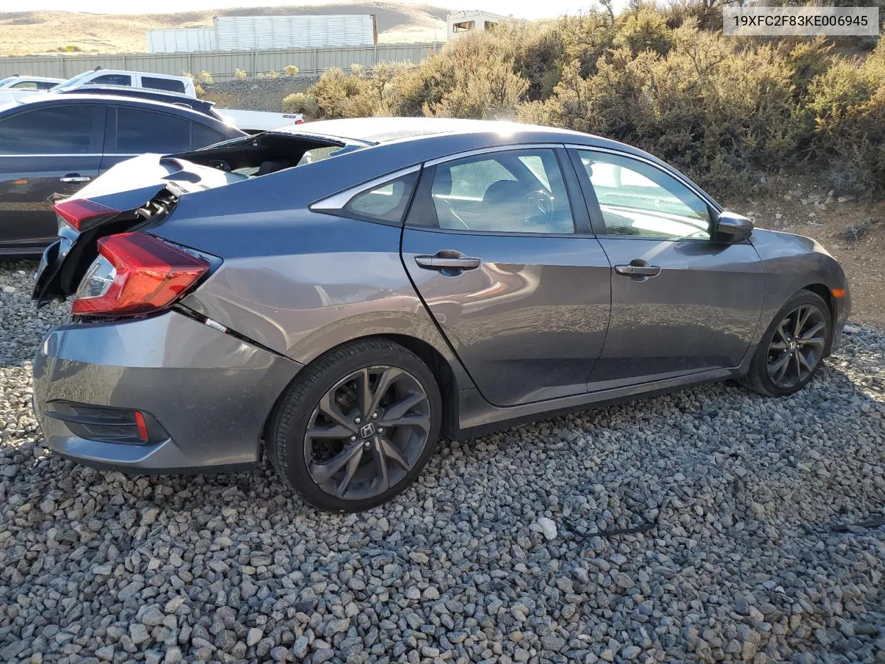 2019 Honda Civic Sport VIN: 19XFC2F83KE006945 Lot: 78914414