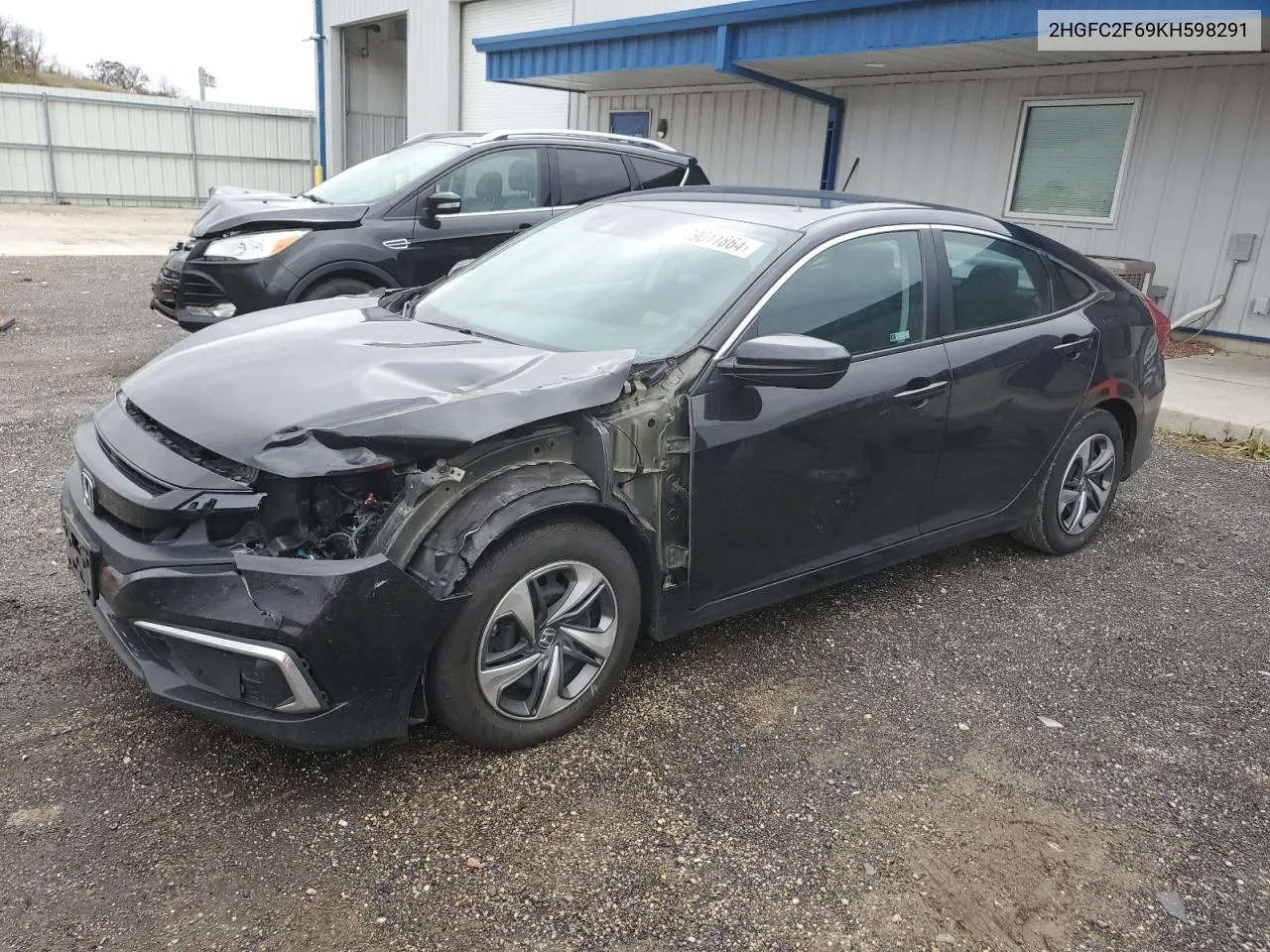 2019 Honda Civic Lx VIN: 2HGFC2F69KH598291 Lot: 79011864