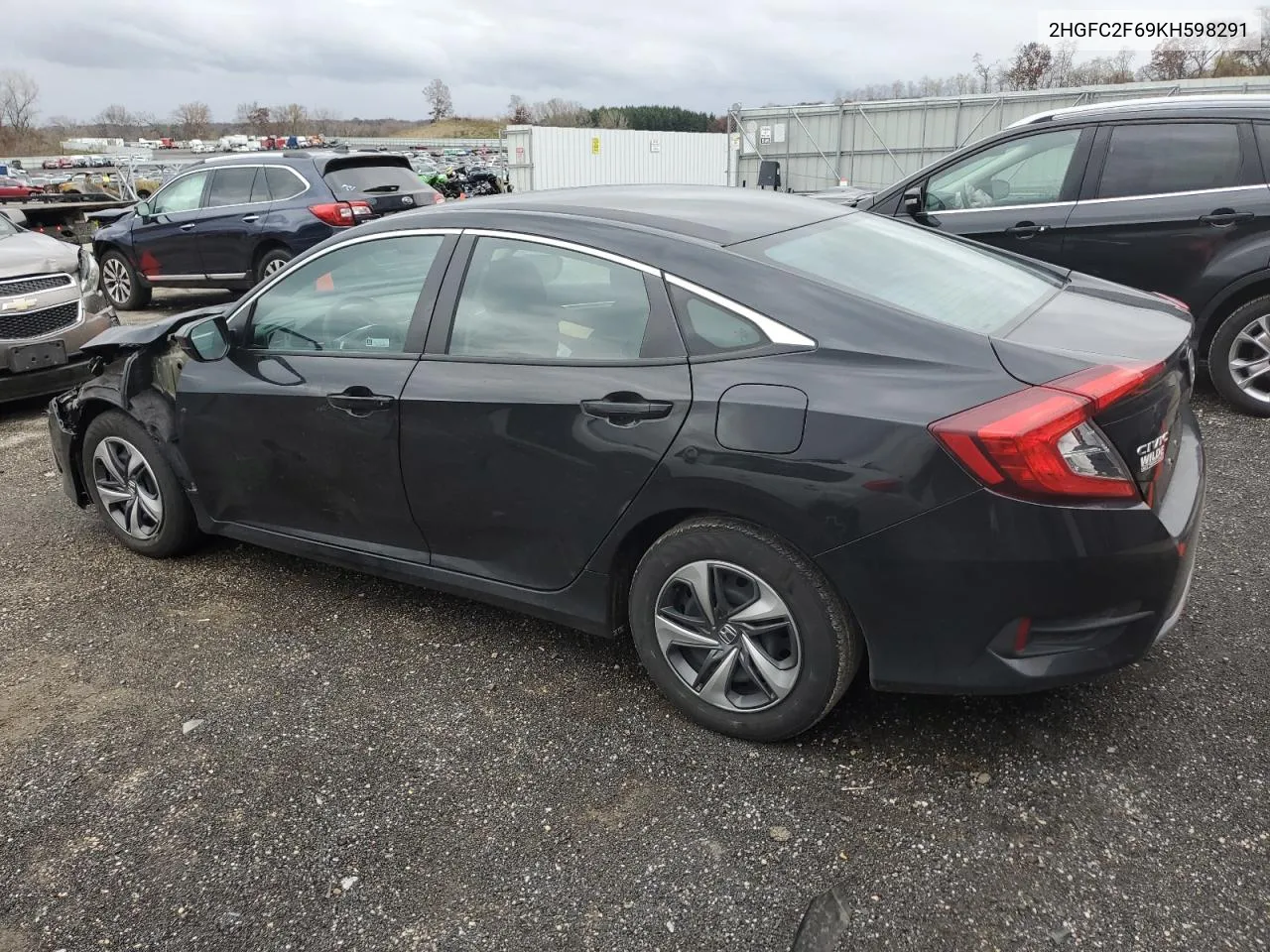 2019 Honda Civic Lx VIN: 2HGFC2F69KH598291 Lot: 79011864