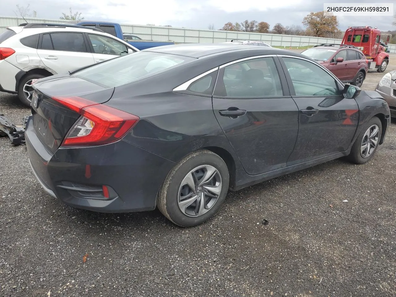 2019 Honda Civic Lx VIN: 2HGFC2F69KH598291 Lot: 79011864