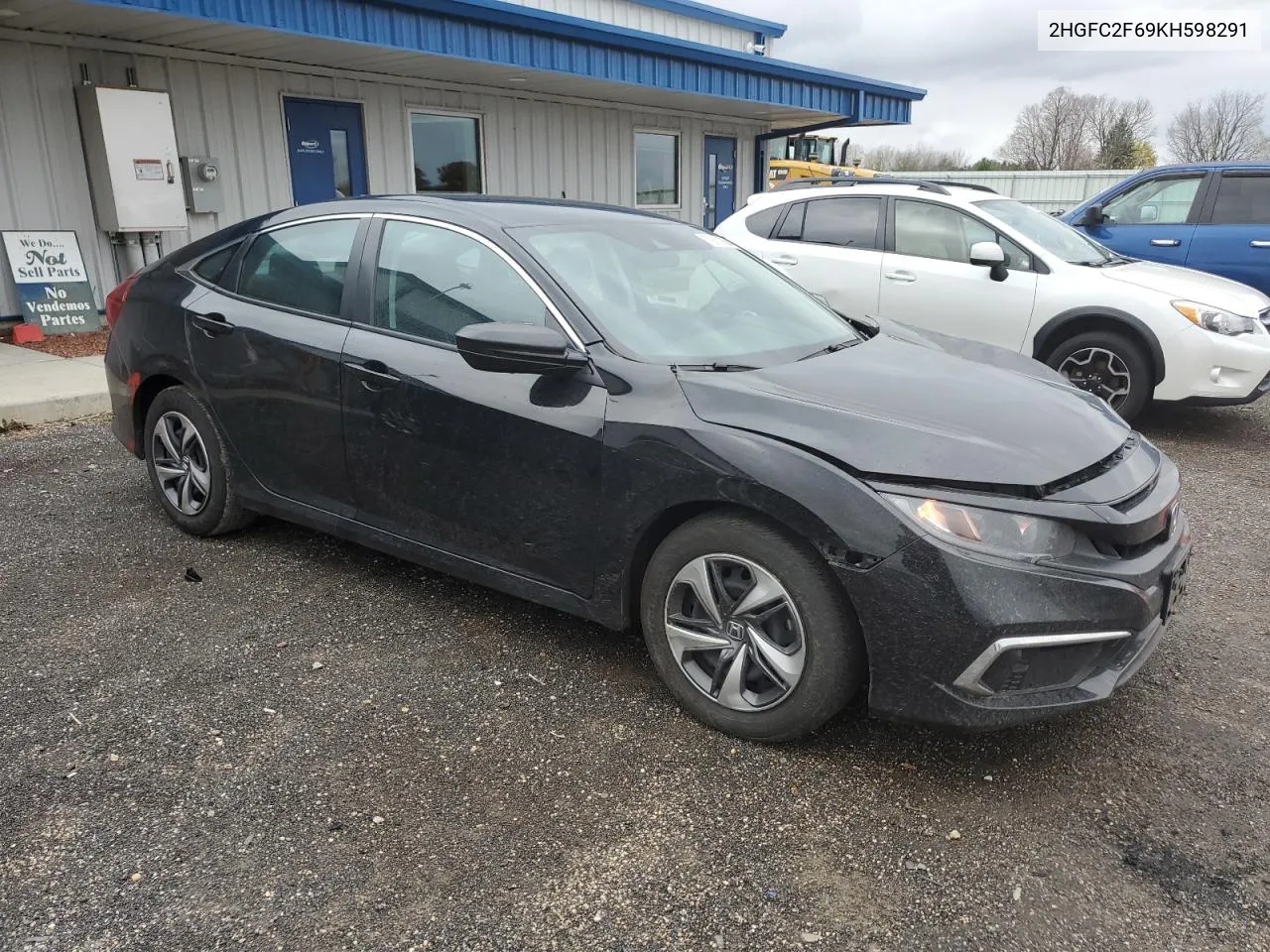 2019 Honda Civic Lx VIN: 2HGFC2F69KH598291 Lot: 79011864