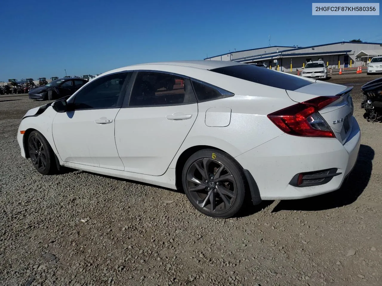 2019 Honda Civic Sport VIN: 2HGFC2F87KH580356 Lot: 79255454