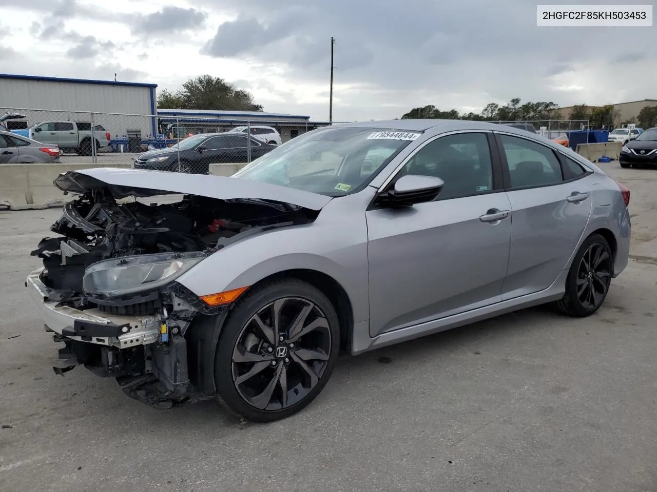 2019 Honda Civic Sport VIN: 2HGFC2F85KH503453 Lot: 79344844