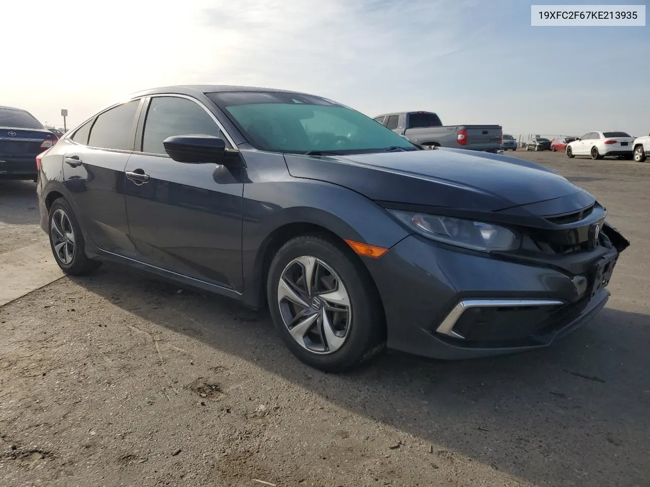 2019 Honda Civic Lx VIN: 19XFC2F67KE213935 Lot: 79346624